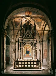 Tabernacle with Madonna and Child with Angels